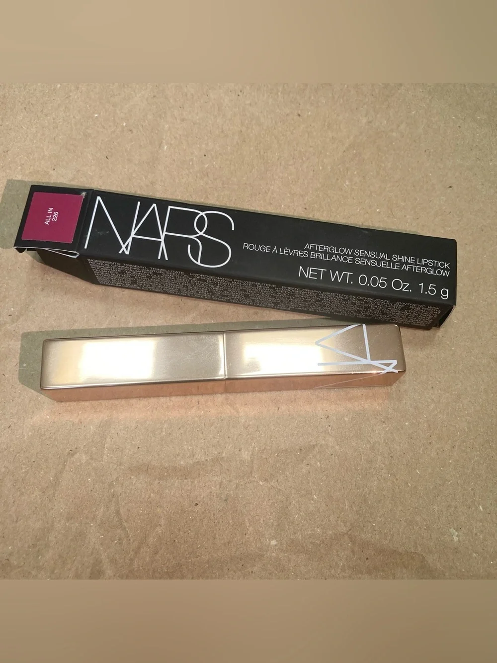 NARS afterglow sensual shine lipstick